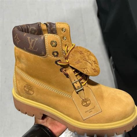 louis vuitton print boots|Louis Vuitton timberland boots.